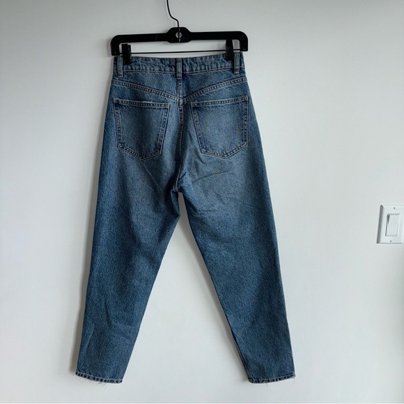 ZARA Distressed Mom Fit Blue Jeans Size 4 - Picture 3 of 8